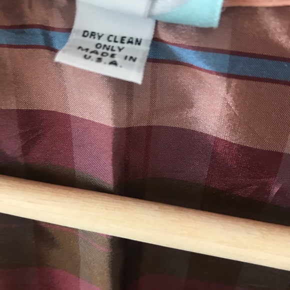 Devon Baer tartan ruffle neck blouse - Picture 9 of 11